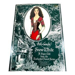 Vintage Snow White Seven Dwarfs Peck Aubry Paper Doll Book 12" Doll Uncut 1997